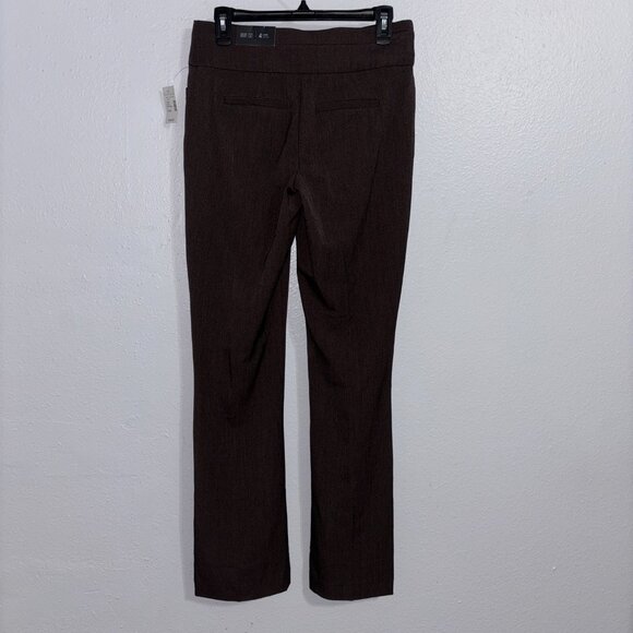Maurices Women’s Brown Bootcut Dress Pants Size 4 Long Stretch Career Work - Picture 2 of 7